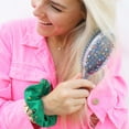Packed Party Throw Confetti 8.25" Oval Detangling Hair Brush, Multi