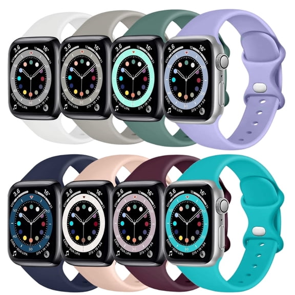 LEECHEE Sport Band Compatible with Watch 38mm 40mm 41mm 42mm 44mm 45mm 46mm 49mm, Replacement Soft Silicone Strap for Watch Series 10/9/8/7/6/5/4/3/2/1 Ultra SE Women Men