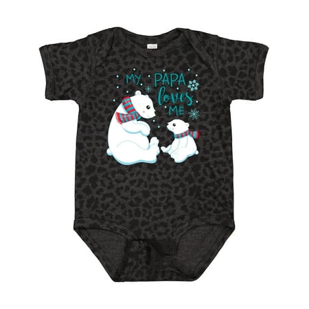 

Inktastic My Papa Loves Me- Cute Polar Bears Gift Baby Boy or Baby Girl Bodysuit