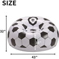 thumbnail image 3 of Cartoon Style Inflatable Folding Chair Football Pattern Outdoor Inflatable Stools, 3 of 6