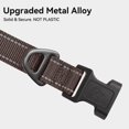 thumbnail image 6 of Reflective nylon dog collar with adjustable padding, pet collar in multiple colors, suitable for daily use, from small to large dogs, rown XL, 6 of 7