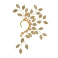 thumbnail image 2 of Eosunjian 1Pc Lady Earring All Match Leaf Design Exquisite Vintage Sturdy Dress Up Metal Non Piercing Ear Clip Jewelry Accessory Golden, 2 of 13