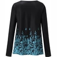 thumbnail image 5 of Pompotops Blouse Décontractée à Manches Longues Col Rond Imprimé Régulier pour Femmes, 5 of 5