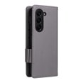thumbnail image 6 of for Samsung Galaxy Z Fold 5 Wallet Case with RFID Blocking Credit Card Holder, Lichee Patterned Luxury PU Leather Folio Flip Kickstand Protective Shockproof Cover Women Men Phone Case,Gray, 6 of 12