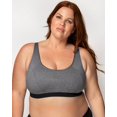 thumbnail image 2 of Medium Impact Wireless Sports Bra - Charcoal, 2 of 8