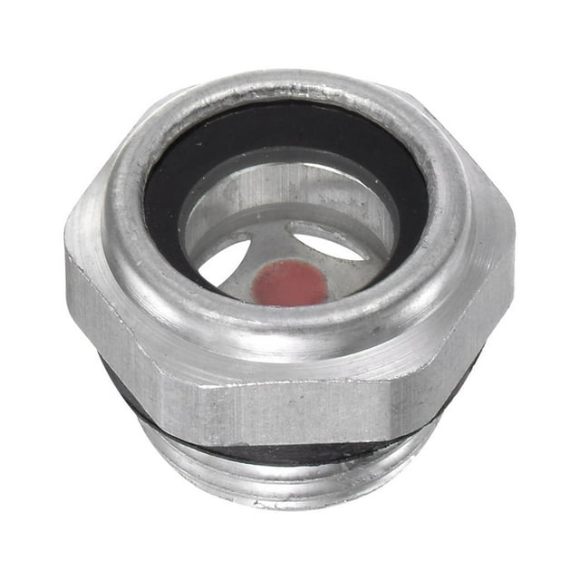 Unique Bargains 3/8' Male Threaded Aluminum Air Compressor Oil Level Gauge Sight Glass