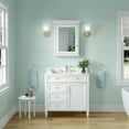 thumbnail image 5 of ANGELES HOME 24"x 30"Wall Mount Wood Medicine Cabinet with Double-Side Mirrors, Solid Wood Mirror Cabinet Storage with 2 Shelves and Soft-Close Door, Bathroom Mirror Cabinet with Metal Alloy Hardware, 5 of 11