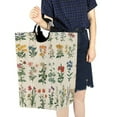 thumbnail image 4 of Yayeee Freestanding Laundry Hamper with Handle Collapsible Large Storage Basket for Clothes, Red Floral, 4 of 7
