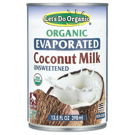 Let's Do Organic Unsweetened Evaporated Coconut Milk 13.5 fl oz
