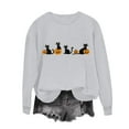 thumbnail image 2 of Elvqul Womens Sweatshirts Halloween Pullover Cotton Crewneck Halloween Winter Long Sleeve Sweatshirts for Women, 2 of 4