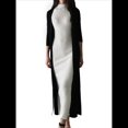 thumbnail image 3 of Vestido Informal de Punto Acanalado para Mujer, Sin Mangas, Ajustado, Elegante, para Salir A la Playa o Vacaciones. Crema S, 3 of 9