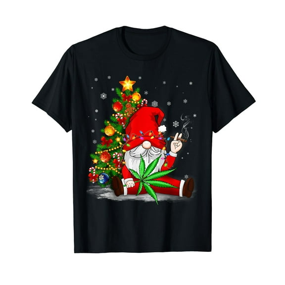 Cute Gnomes Merry Christmas Light Family Gnome Xmas Matching T-Shirt