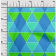 thumbnail image 2 of oneOone Rayon Medium Blue Fabric Geometric Craft Projects Decor Fabric Printed By The Yard 56 Inch Wide, 2 of 4
