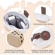 thumbnail image 2 of Estuche para lápices de pie Lindo portalápices telescópico Kawaii Papelería Bolsa Maquillaje Cosméticos Bolsa para la escuela Estudiantes Oficina Mujeres Adolescentes Niñas Niños (marrón) Feliz Sencillez, 2 of 5