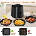 thumbnail image 3 of Paquete de 3 de Silicona para Freidora de Aire, Accesorios Silicon para Air Fryer Reutilizable Antiadherente, Resistente al Calor, Olla Silicona para Freidora, Horno, Microondas (Negro), 3 of 4