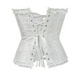 thumbnail image 4 of MISS MOLY Women's Lace Up Boned Plus Size Overbust Corset Bustier Bodyshaper Top, 4 of 4