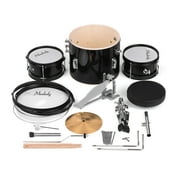 Muslady 3-Piece Drum Set Kit Percussion Musical Instrument with Cymbal, Drumsticks, Adjustable Stool for Kids Children Junior Beginners