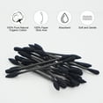 thumbnail image 5 of HOMEFOX 400 Count Black Cotton Swabs with Precision Pointed Tips, Pure Organic Cruelty-Free, 5 of 7