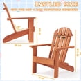 thumbnail image 3 of Wooden Kid's Adirondack Chair for Indoor and Outdoor, Natural Cedar Patio Lounge Chiar for -, 3 of 6