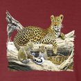 thumbnail image 2 of Wild Bobby, Wild Forest Spotted Cheetah Family, Animal Lover, Front and Back Garment-Dyed Short Sleeve Tees, Tomato, Large, 2 of 3