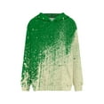 thumbnail image 5 of Mode Quotidienne Polyvalente Décontractée Sweat-Shirts Manches Longues Sweat-Shirt Dégradé Bleu L, 5 of 5