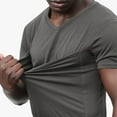 thumbnail image 4 of Mens Carrier Shirt V Neck Short Sleeve T-Shirts for Men Skin to Skin T-Shirt with Pocket, 4 of 5