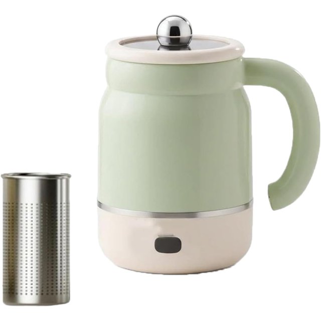 3-in-1 Multifunctional Portable Electric Cooking Mug, 30oz Rechargeable Coffee Mug Warmer with Adjustable Temp & 24h Keep-Warm for Coffee Porridge Soup