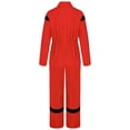 thumbnail image 4 of Monos para niños y niñas, mono de Cosplay con cuello vuelto, mono de manga larga, Uniforme de trabajo de bombero de Halloween, mameluco mecánico, 4 of 4