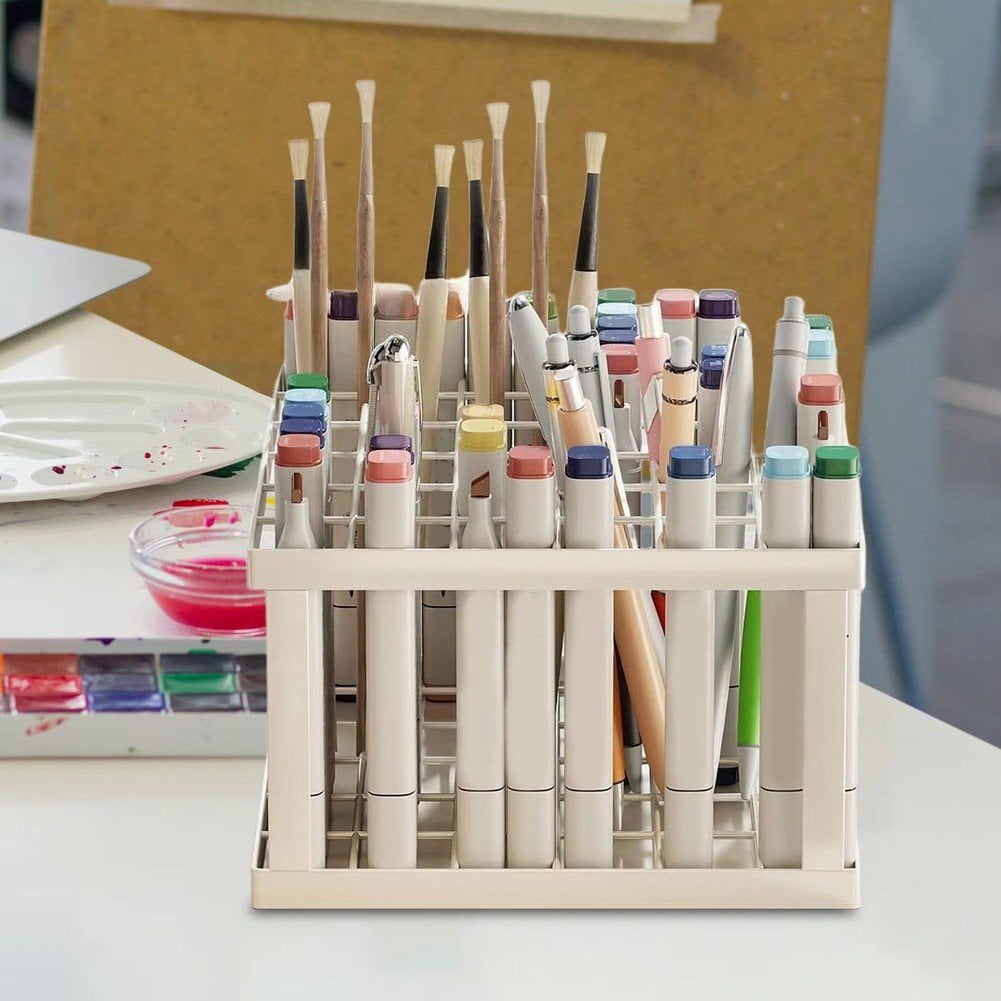 36 Holes Marker Storage Holder Pen Storage Paint Brush Holder Pencil Holder Desk Stand Organizer for Paint Brushes Colored Pencils Markers