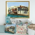 thumbnail image 3 of Designart 'Impression Old Houses On The Island of Mykonos Greece' Nautical & Coastal Framed Art Print, 3 of 4