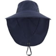 thumbnail image 2 of Sun Hat with Neck Flap for Women & Men UV Protection Fishing Hat Wide Brim Sun Protection Gardening Hat, 2 of 8
