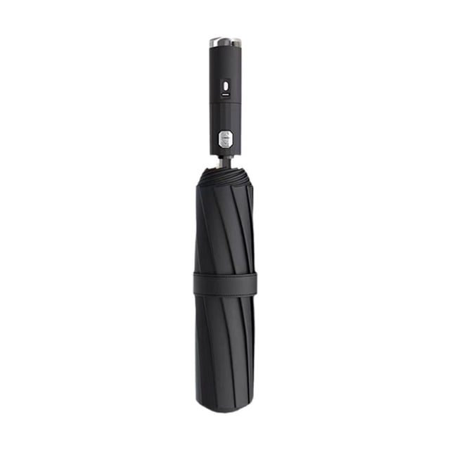 HPDL USB Chargeable Foldable Umbrella with Fan Beach Portable UV Umbrella