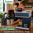 thumbnail image 7 of Tupkee Commercial Coffee Pot Replacement - Restaurant Glass Coffee Pots 12 Cup Decanter Carafe - 64 oz. 12-Cup, Orange Handle/Decaf, 7 of 7