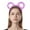 D, variant on Women's Plush Headband with Cute Bear Ears - Candy Color Winter Hair Hoop for Makeup and Parties, Winter Thick Plush Headband Round Bear Ears Makeup Hair Hoop Bandana Purple