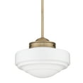 thumbnail image 5 of Golden Lighting Ingalls 1-light 12in Pendant in Modern Brass and Vintage Milk Glass, 5 of 5