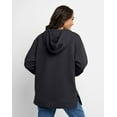 thumbnail image 3 of Hanes EcoSmart Women's Fleece Hoodie Ebony S, 3 of 4
