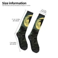 thumbnail image 2 of Naloa MoonNight Sky Crow Thigh High Socks Extra Long Stretchy Sock Women Over Knee High Opaque Stocking Daily Wear, 2 of 6