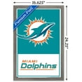 thumbnail image 3 of NFL Miami Dolphins - Logo 21 Wall Poster, 14.725" x 22.375", Framed, 3 of 3