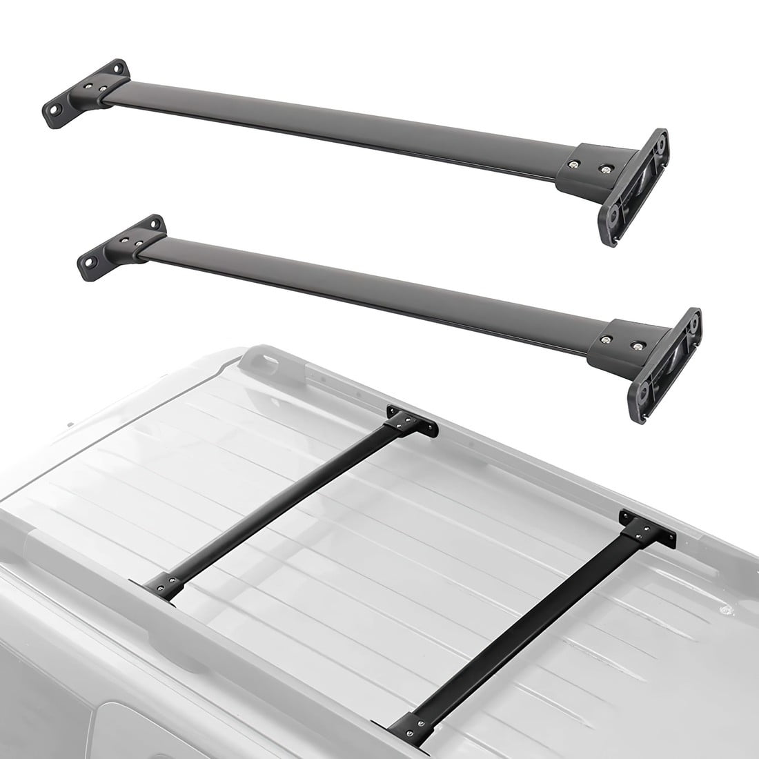 Heavy duty Luggage Carrier Aluminum Cross Bar Replacement w/Top Side