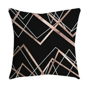 Vikudaty Rose Black Gold Cushion Cover Square Pillowcase Home Decoratio 2022 home decor