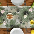 thumbnail image 2 of Sm:)e Green Retro Daisy Polyester Table Runner 13x72 Inch, Vintage Kitchen Dining Table Decoration for Home Party Decor, 2 of 7