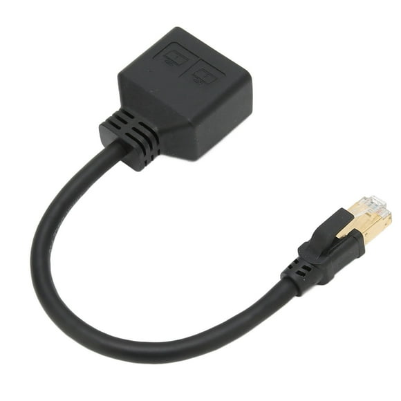 RJ45 Ethernet Adapter Cable, 1 To 2 Port Ethernet Adapter, Excellent Connection, Suitable For All Networks, Homes And Offices,etc.