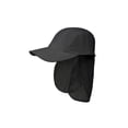 thumbnail image 1 of Juniper Taslon UV Casquette 5 Panneaux avec Rabat - Noir, 1 of 1