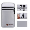 thumbnail image 2 of Document Bag Fireproof File Organizers File Folder Guard Safe Double Zipper Pouch Money Cash Protection Bag for Home Office School (Silver), 2 of 4