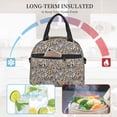 thumbnail image 4 of Fuzoiu Zebra Print Insulated Lunch Bag for Women Men Large Reusable Lunch Box Adult Leakproof Portable Cooler Tote Bags for Work Picnic, 4 of 7