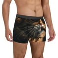 thumbnail image 4 of Salouo Dapper Cat in Sunglasses Print Men's Boxer Briefs,Breathable Underwear Elastic Waistband Briefs for Men -Large, 4 of 8