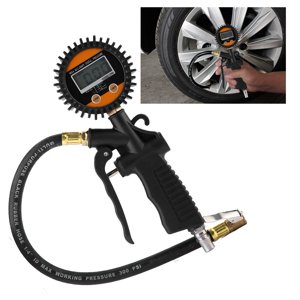 Domqga Pump Gun, Gauge de pression des pneus de moto universelle numérique Air Inflation , Pistolet gonflable de pneus