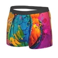 thumbnail image 2 of Daiia Vibrant Parrot Splash Art Men's Underwear Boxer Briefs, Cotton Stretch Moisture-Wicking Underwear-XX-Large, 2 of 9