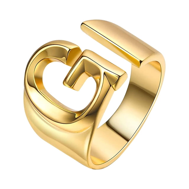 Fiudx Joyería de Moda para Mujer con 26 Letras Abiertas.