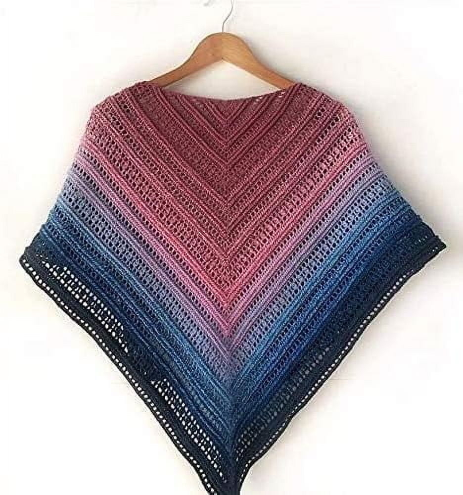 Troyarn Harmony - 55% Cotton 45% Acrylic, Multicolor Rainbow Crochet Yarn,Soft Lightweight Sport Weight Yarn for Knitting, Baby Blankets,Shawls and Summer Projects 1 Fine/250gr/1094 yd - 122277